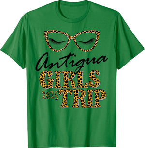 Girls Trip Antigua 2025 Shirt Weekend Birthday Squad T-Shirt - T-Shirt | Irish Green