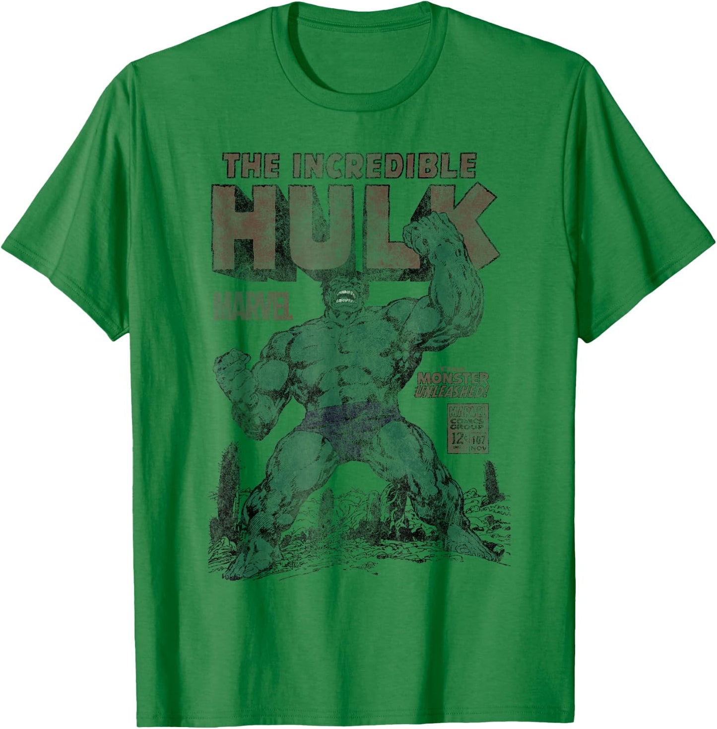 Marvel Hulk The Incredible Hulk Monster Unleashed , gray T-Shirt - T-Shirt | Irish Green