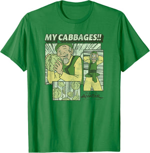 Avatar: The Last Airbender Cabbage Merchant Panels Short Sleeve T-Shirt - T-Shirt | Irish Green