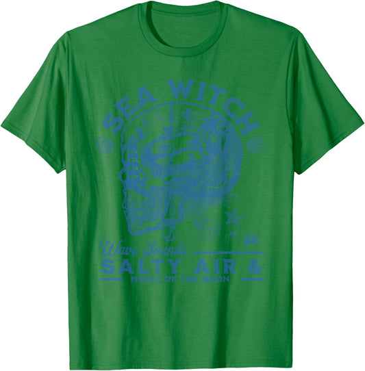 Sea Witch Wave Sounds Salty Air and Magic of the Moon T-Shirt - T-Shirt | Irish Green