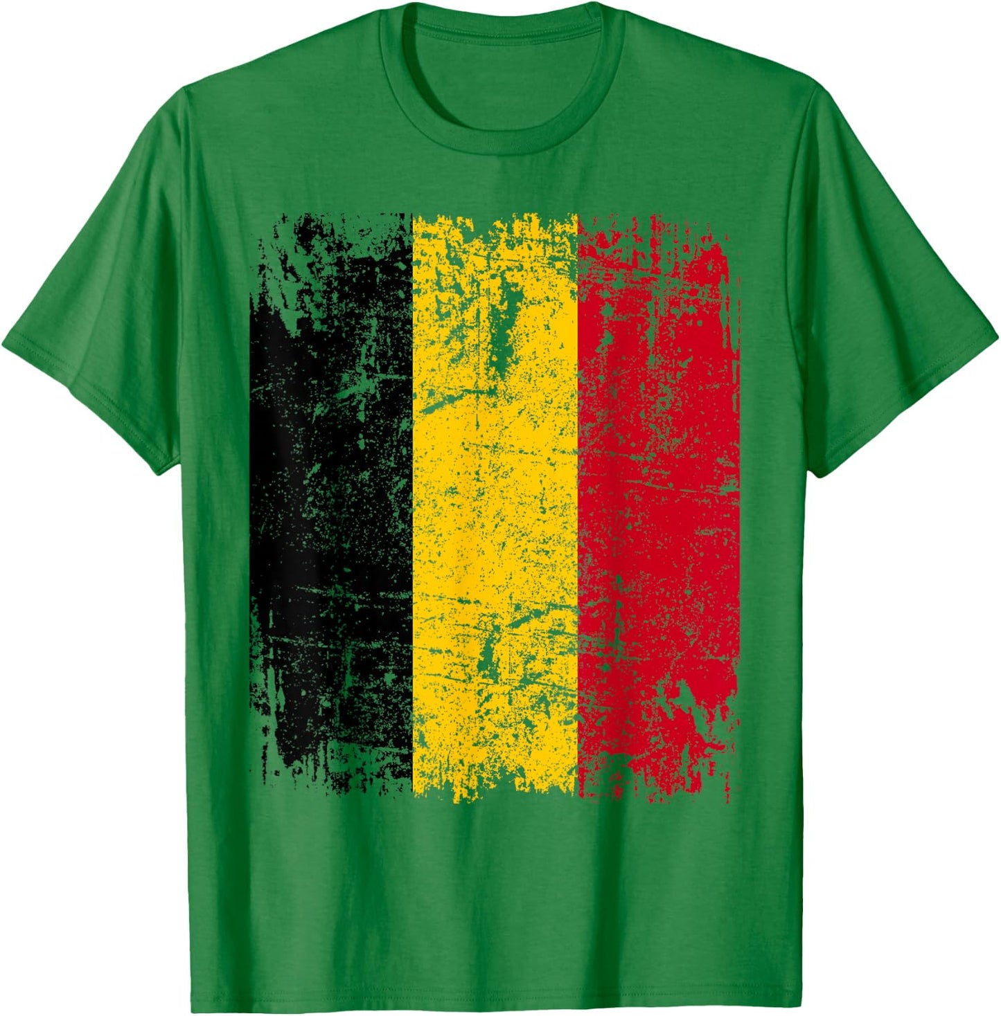BELGIUM Flag | Men Women Kids BELGIUM , white, S T-Shirt - T-Shirt | Irish Green