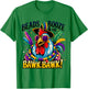 Festive Mardi Gras Rooster Funny Party Bead T-Shirt - T-Shirt | Irish Green