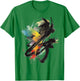 Abstract Art Colorful Graphic Art Painting , white, S T-Shirt - T-Shirt | Irish Green