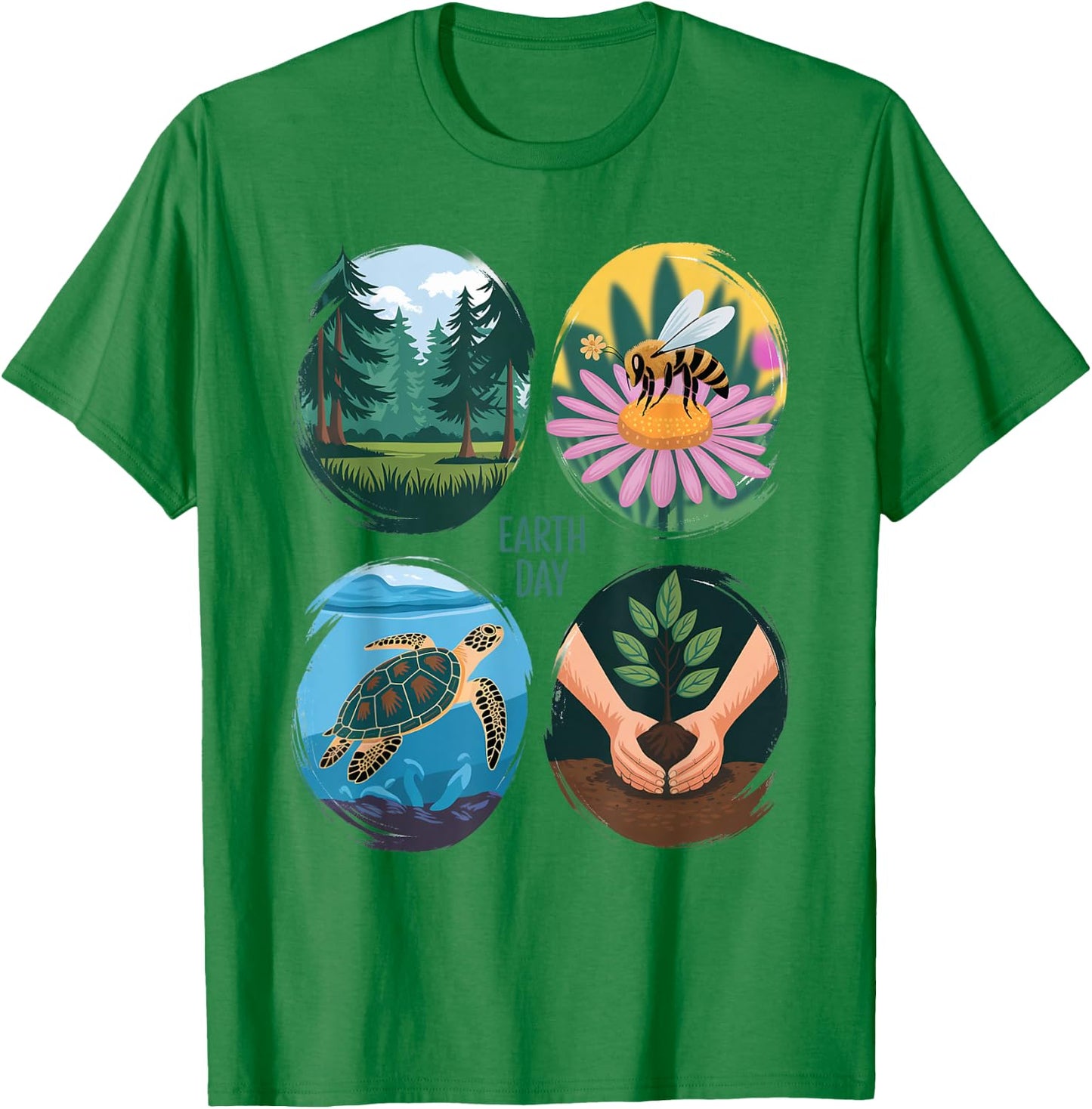 Earth Day Nature Design Conservation Eco-Friendly T-Shirt - T-Shirt | Irish Green