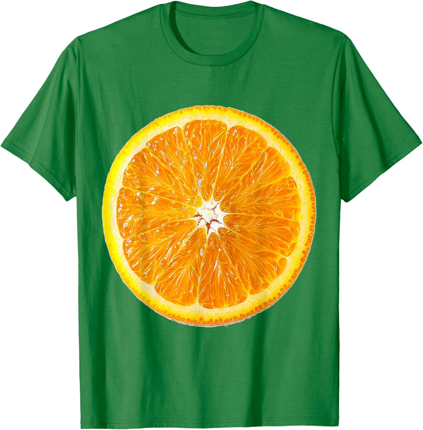 Orange Fruit Graphic Colourful Art Orange , White T-Shirt - T-Shirt | Irish Green