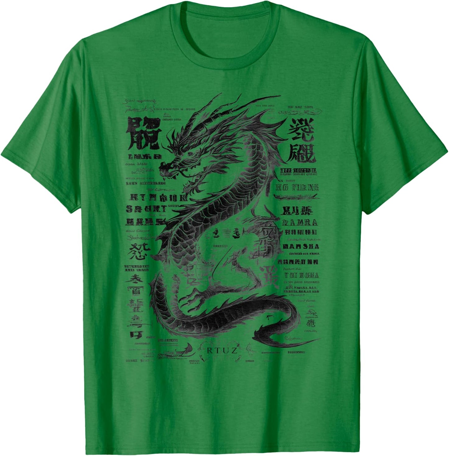 Drachen Streetwear Aesthetic Retro Mode Dragon Damen Herren T-Shirt - T-Shirt | Irish Green