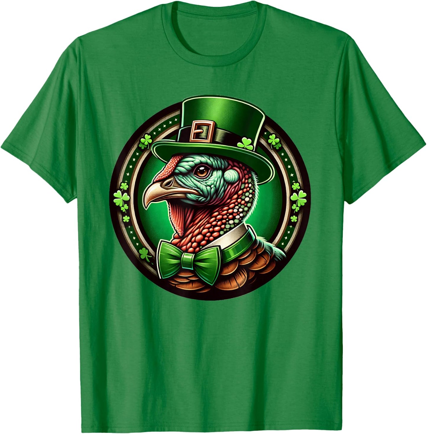 Funny Leprechaun Turkey St Patricks Day Kids Men Women T-Shirt - T-Shirt | Irish Green