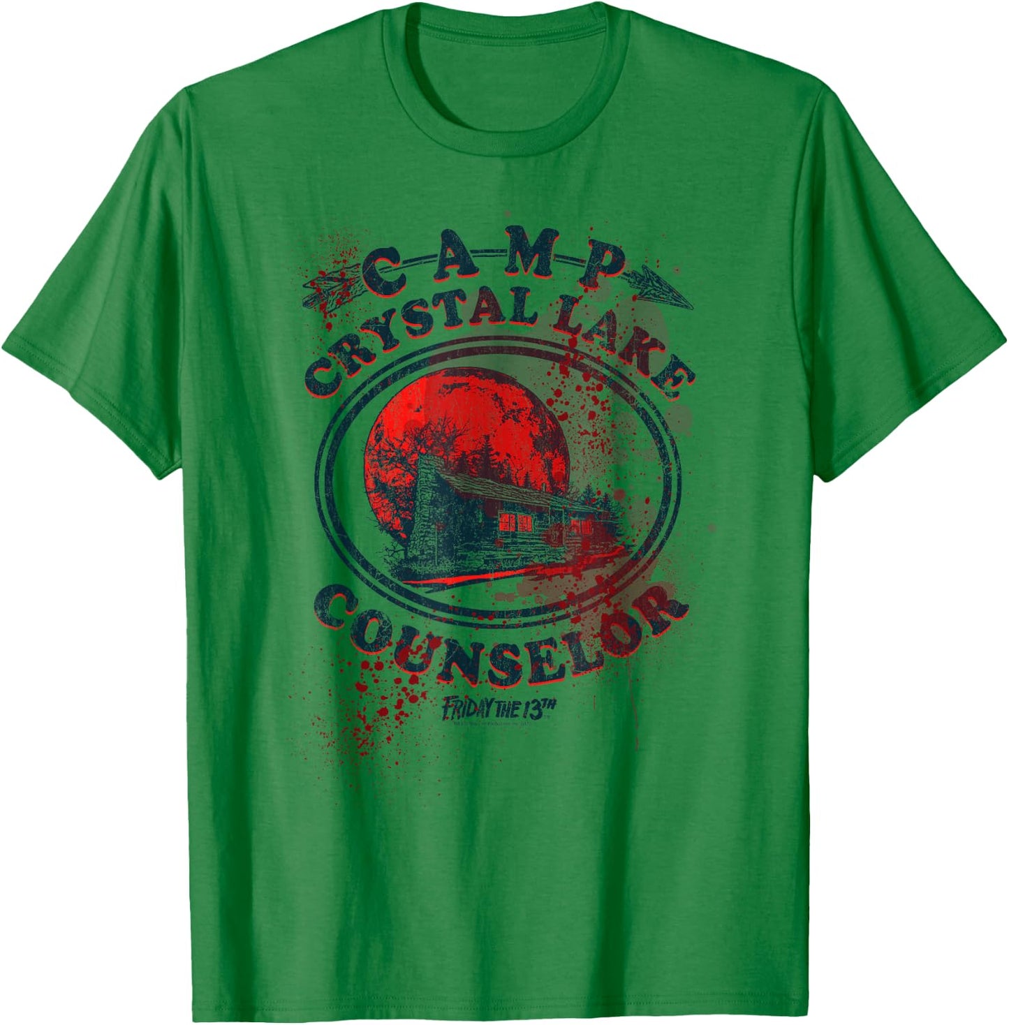 Friday The 13th Camp Counselor Victim T-Shirt - T-Shirt | Irish Green