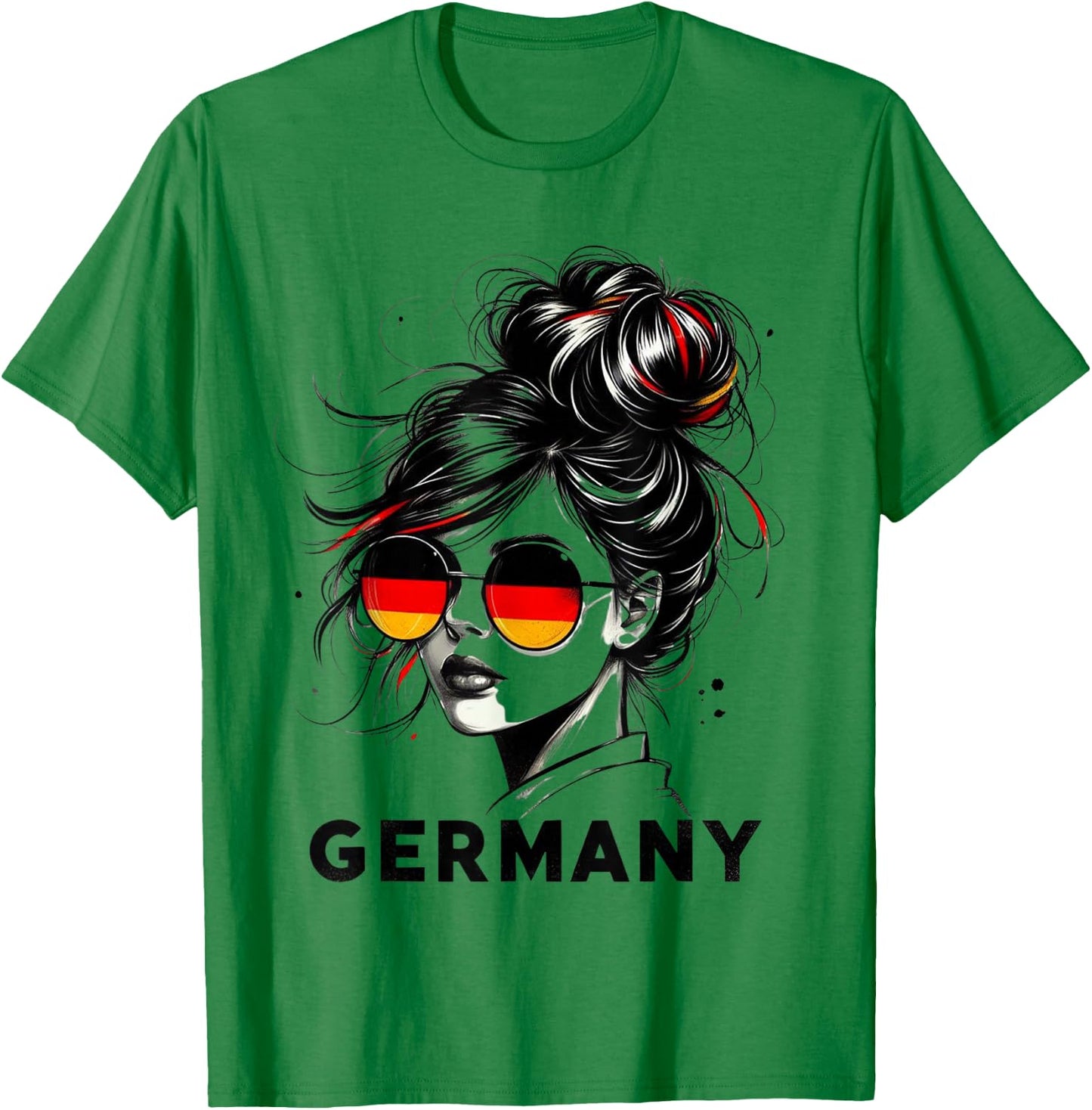 Germany for Girls Germany Flag Germany , gray T-Shirt - T-Shirt | Irish Green