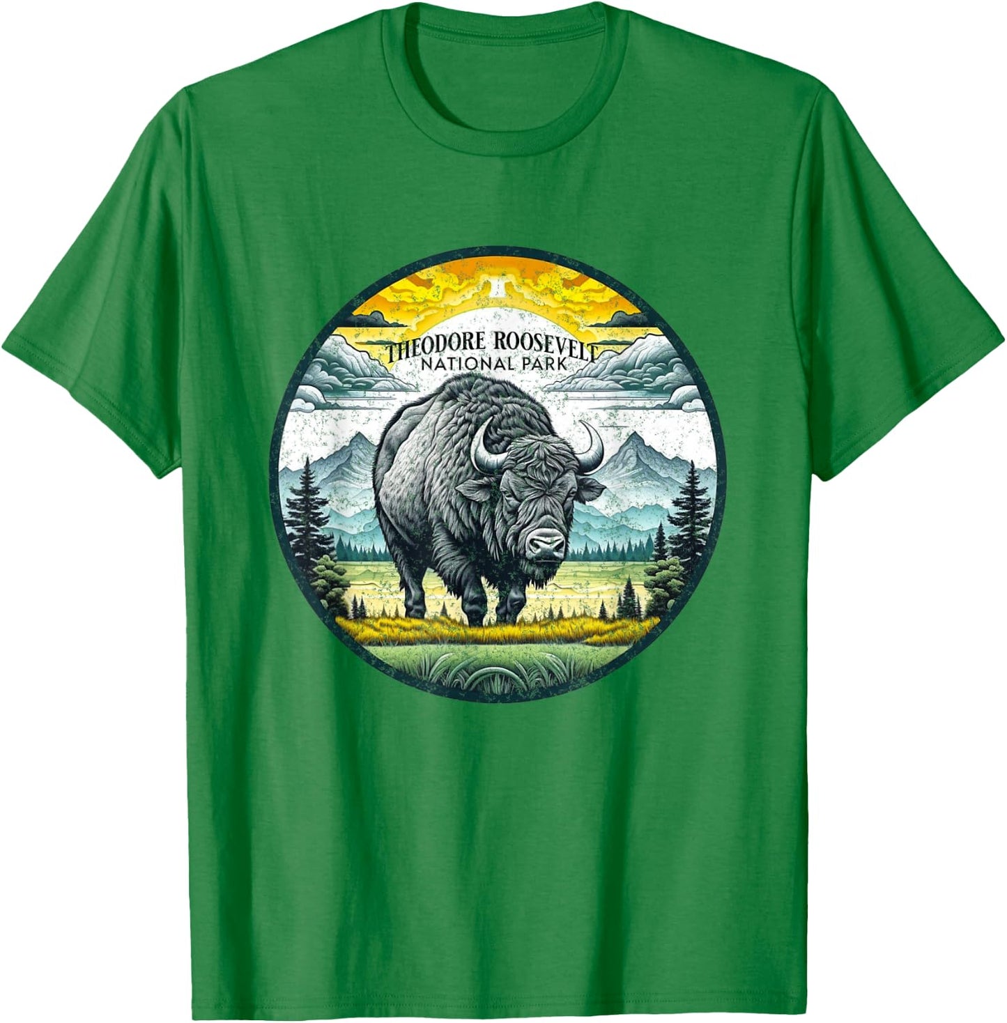 Theodore Roosevelt National Park T-Shirt - T-Shirt | Irish Green