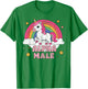Alpha Male Unicorn , pink T-Shirt - T-Shirt | Irish Green