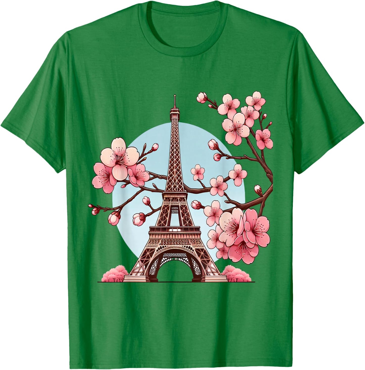 Paris Eiffel Tower , White, S T-Shirt - T-Shirt | Irish Green