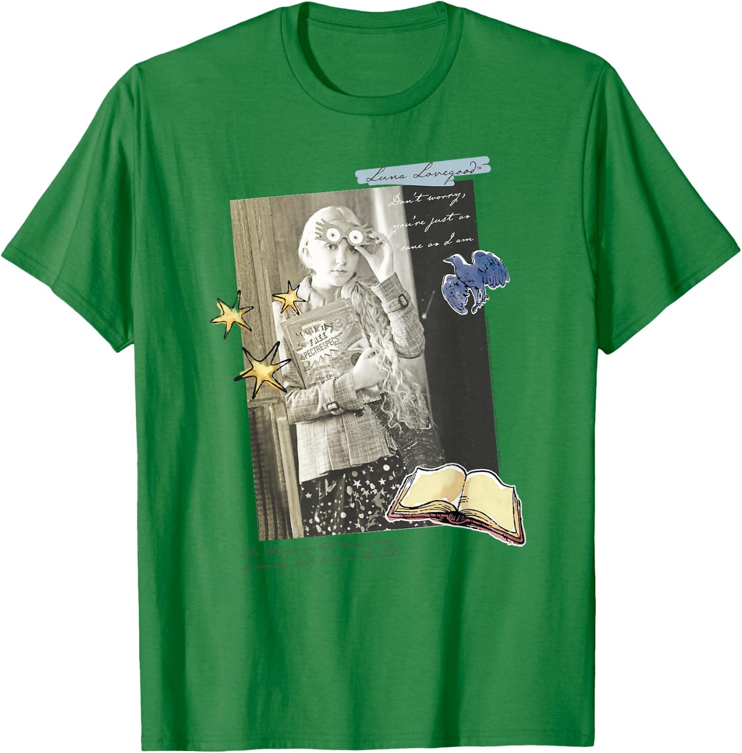 Harry Potter Luna Lovegood Movie Still and Quote T-Shirt - T-Shirt | Irish Green