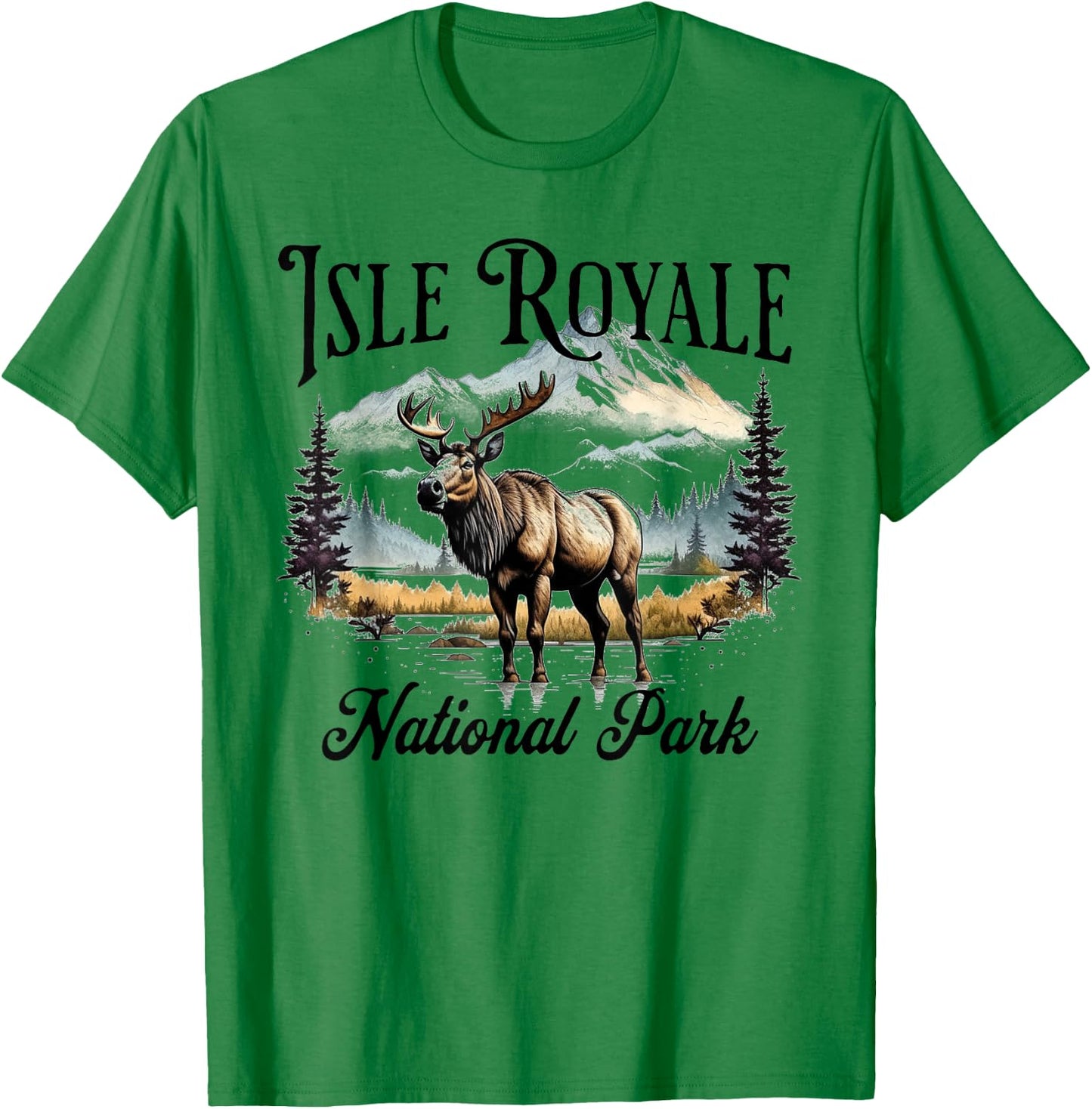 Isle Royale National Park T-Shirt - T-Shirt | Irish Green