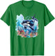 Orca t featuring Watercolor Orca T-Shirt - T-Shirt | Irish Green