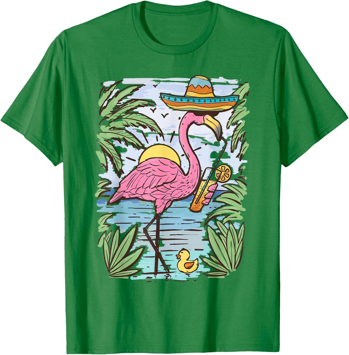 Flamingo T-Shirt - T-Shirt | Irish Green