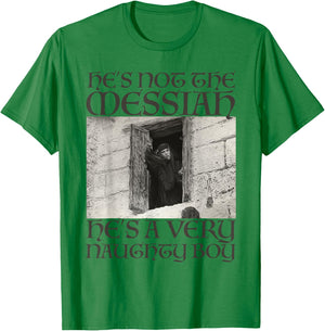 Monty Python Offizieller Messiah Naughty Boy T-Shirt - T-Shirt | Irish Green