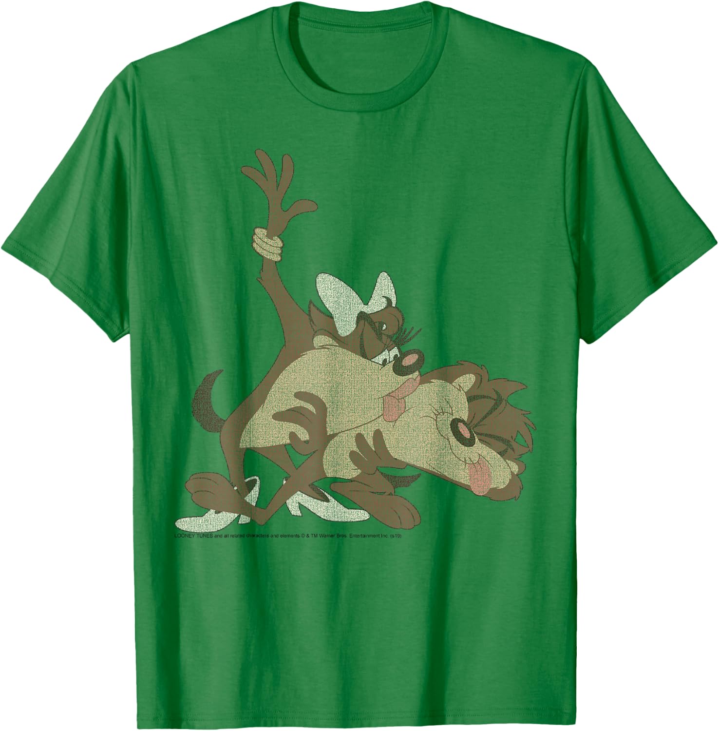 Looney Tunes Taz Kiss Portrait T-Shirt - T-Shirt | Irish Green