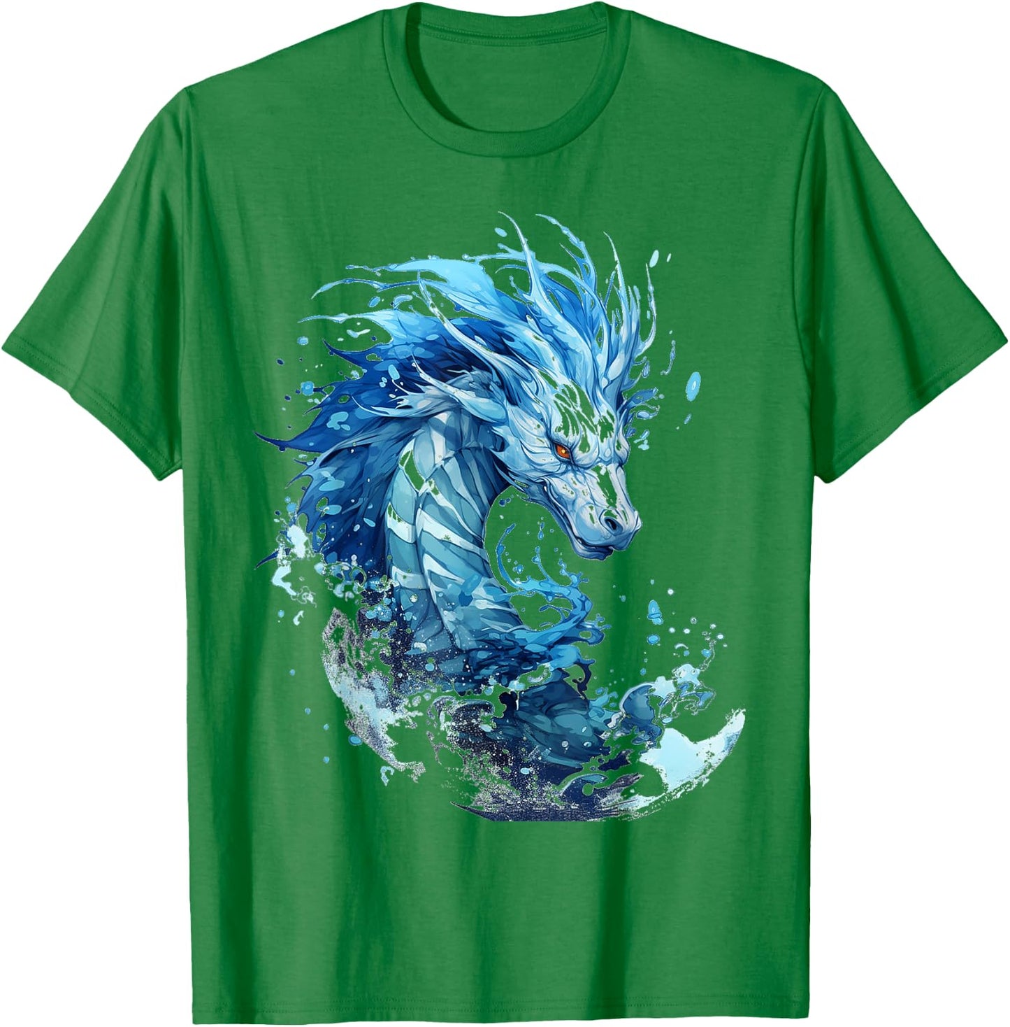 Abstract Dragon Pattern Painting Illustration Animal Dragon , white, S T-Shirt - T-Shirt | Irish Green