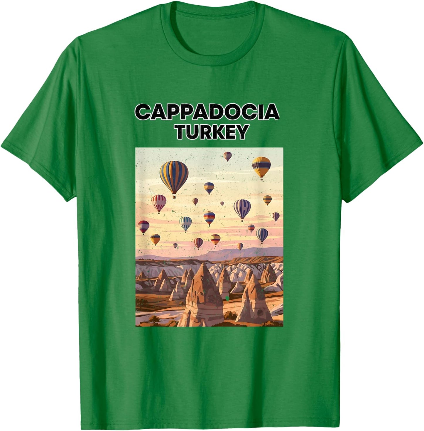 Montgolfière Turquie Cappadoce T-Shirt - T-Shirt | Irish Green