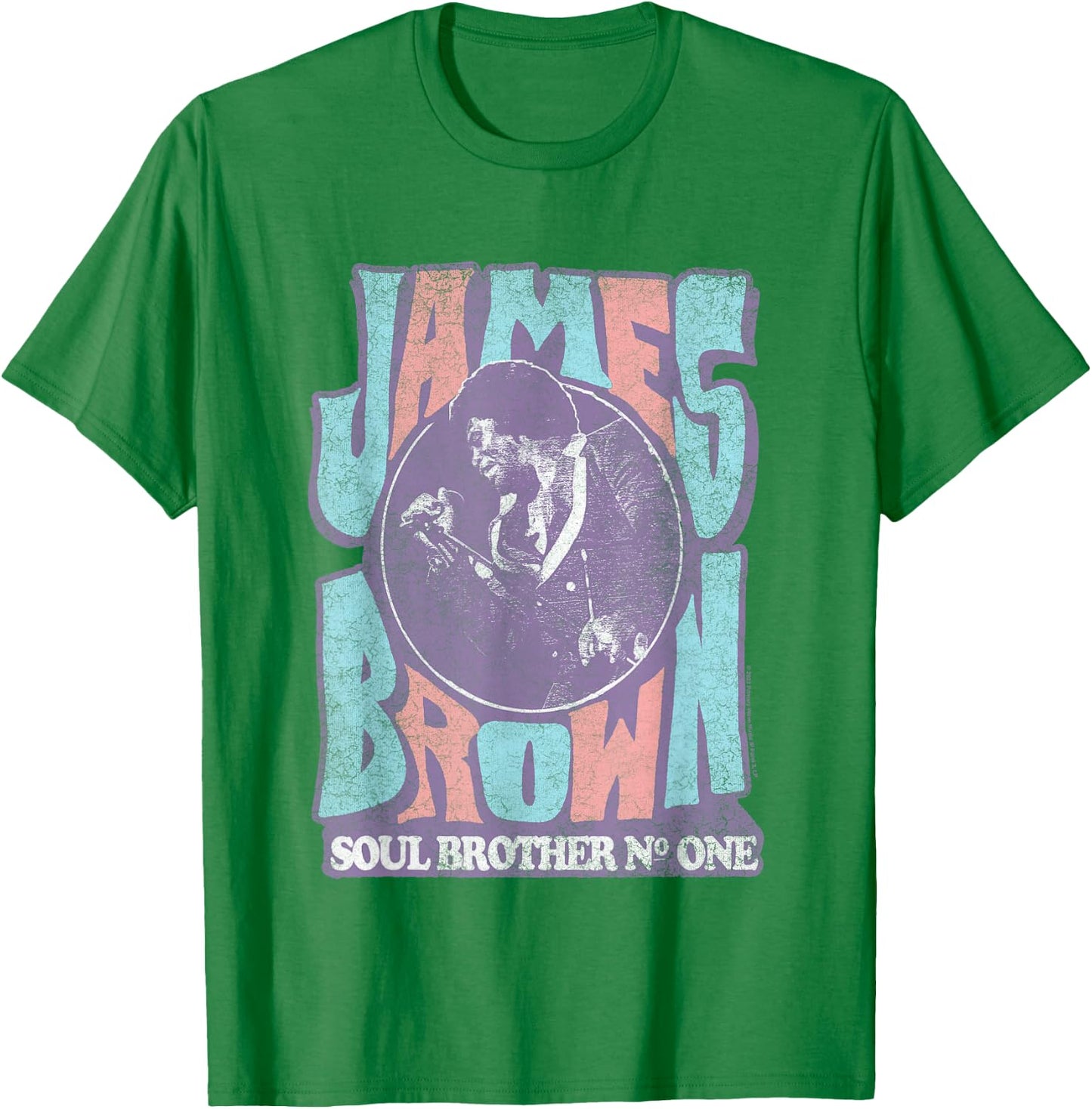 James Brown Soul Brother Number One T-Shirt - T-Shirt | Irish Green