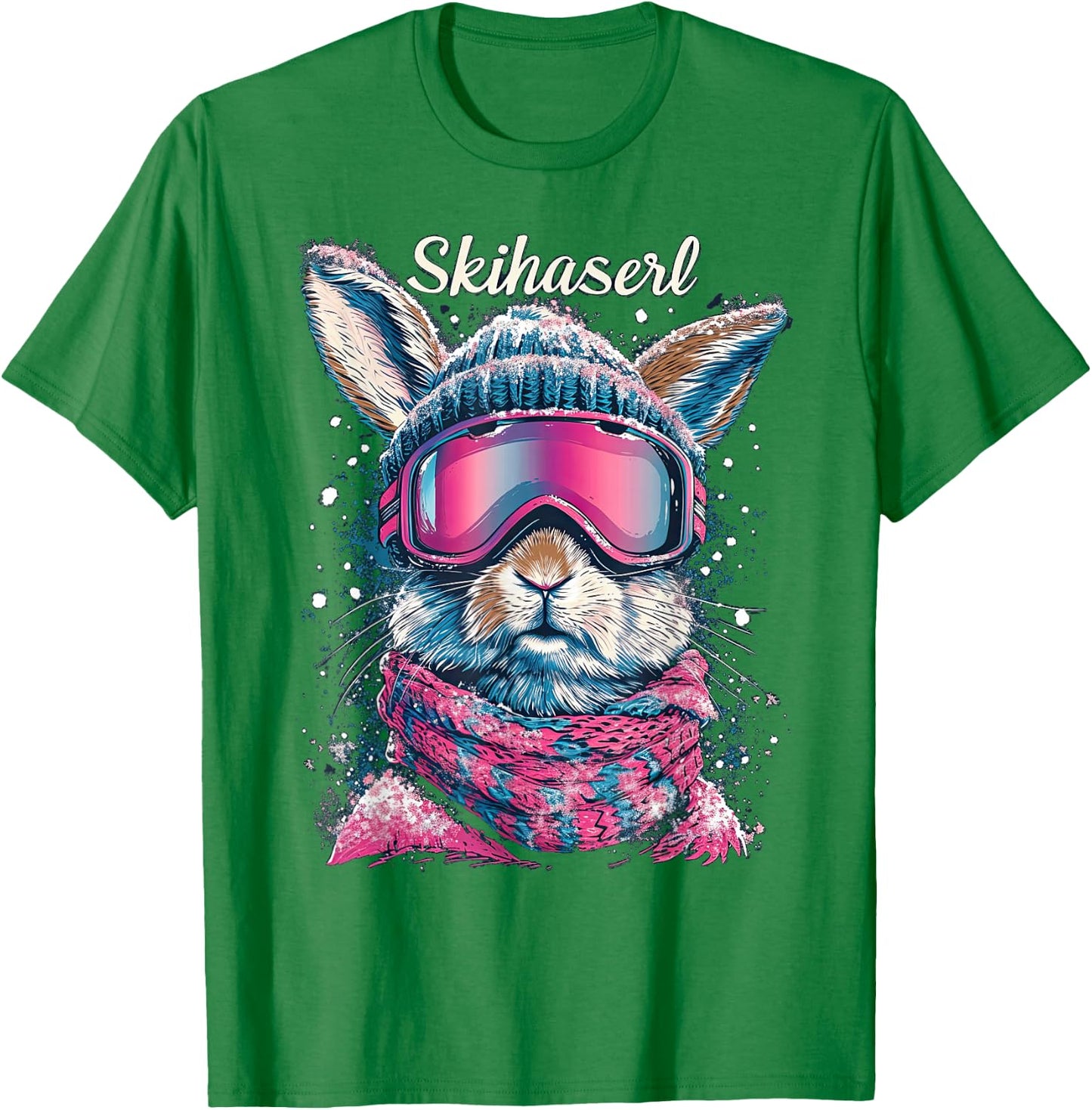 Skihaserl Apres Ski Haserl Skier Winter Women's , White T-Shirt - T-Shirt | Irish Green