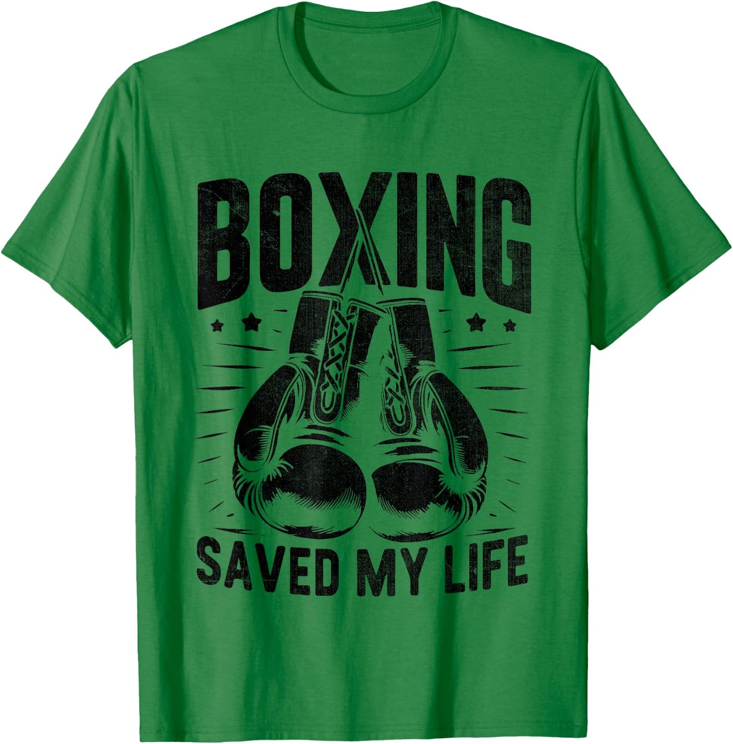 Boxing Saved My Life Boxer Fighter Boxers T-Shirt - T-Shirt | Irish Green
