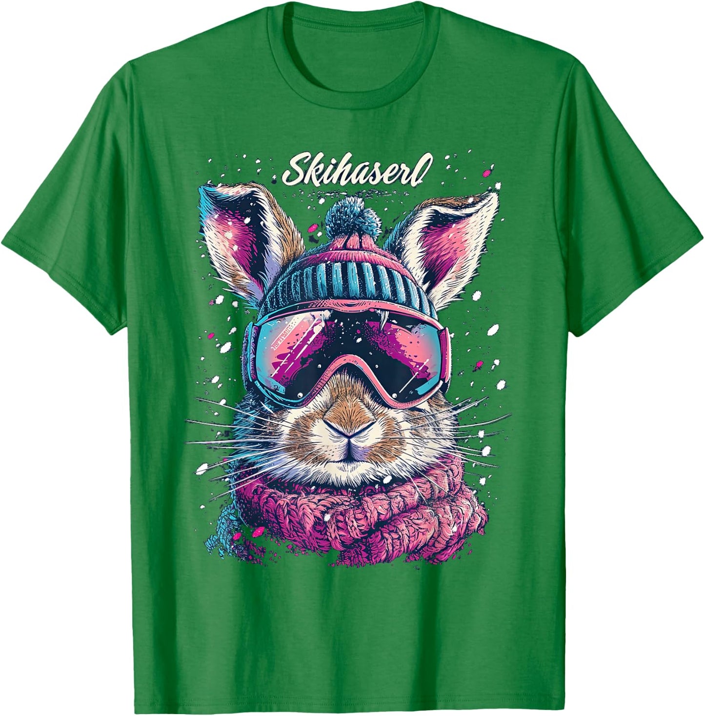Skihaserl Apres Ski Haserl Skier Winter Women's , White T-Shirt - T-Shirt | Irish Green