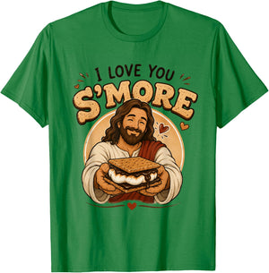 I Love You S'More Than You Know Funny Christian Camping T-Shirt - T-Shirt | Irish Green