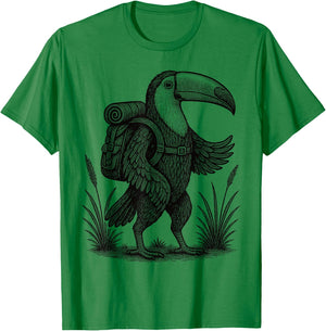 Hiking Toucan Hiking Nature Tropical Jungle Bird Lovers T-Shirt - T-Shirt | Irish Green