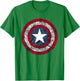 Marvel Captain America Avengers Shield Comic C2 T-Shirt - T-Shirt | Irish Green