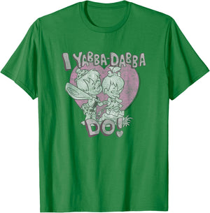 The Flintstones Pebbles & Bam-Bam I Yabba-Dabba Do! Small T-Shirt - T-Shirt | Irish Green