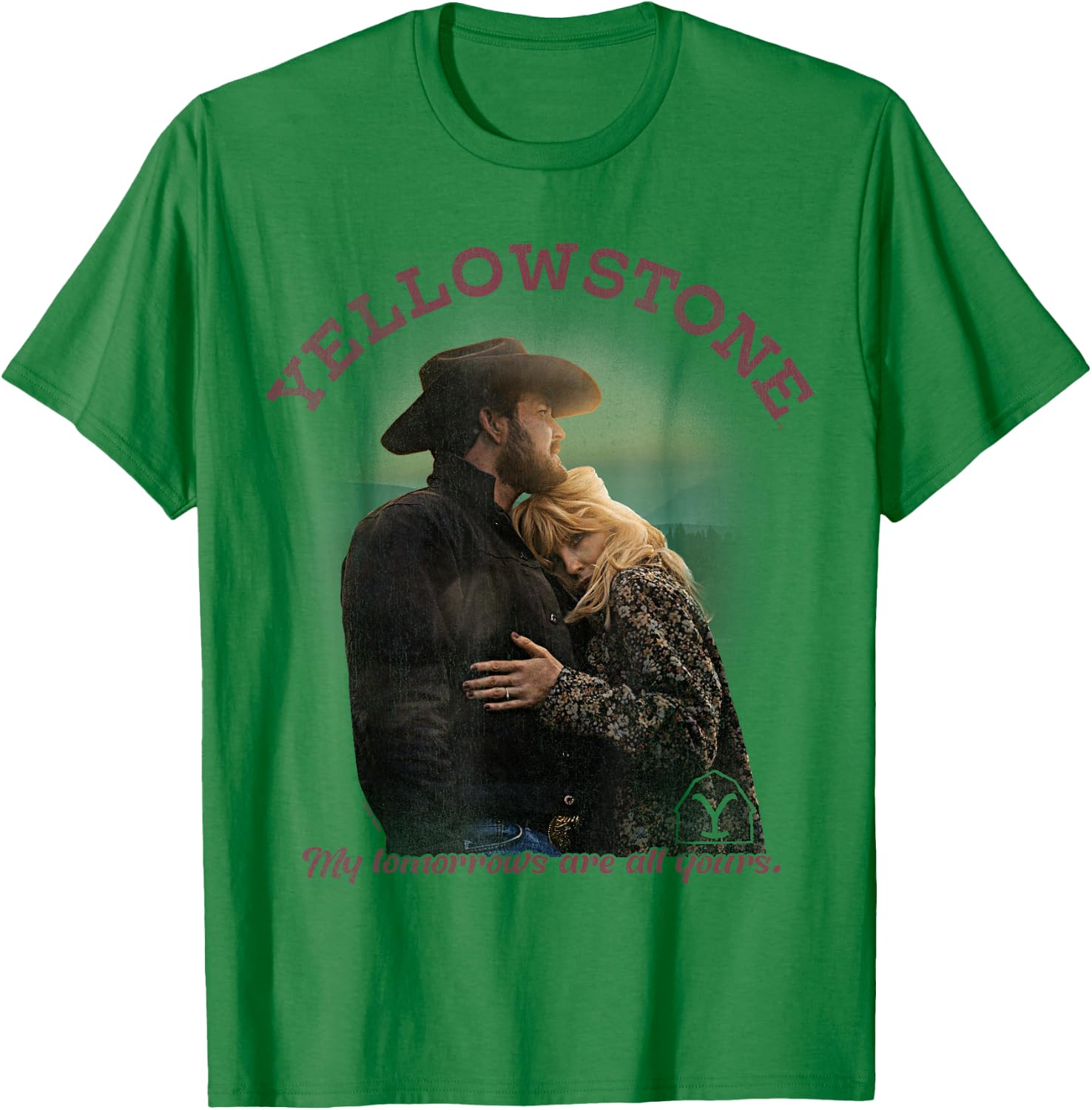 Yellowstone Beth and Rip Tomorrows , white, S T-Shirt - T-Shirt | Irish Green