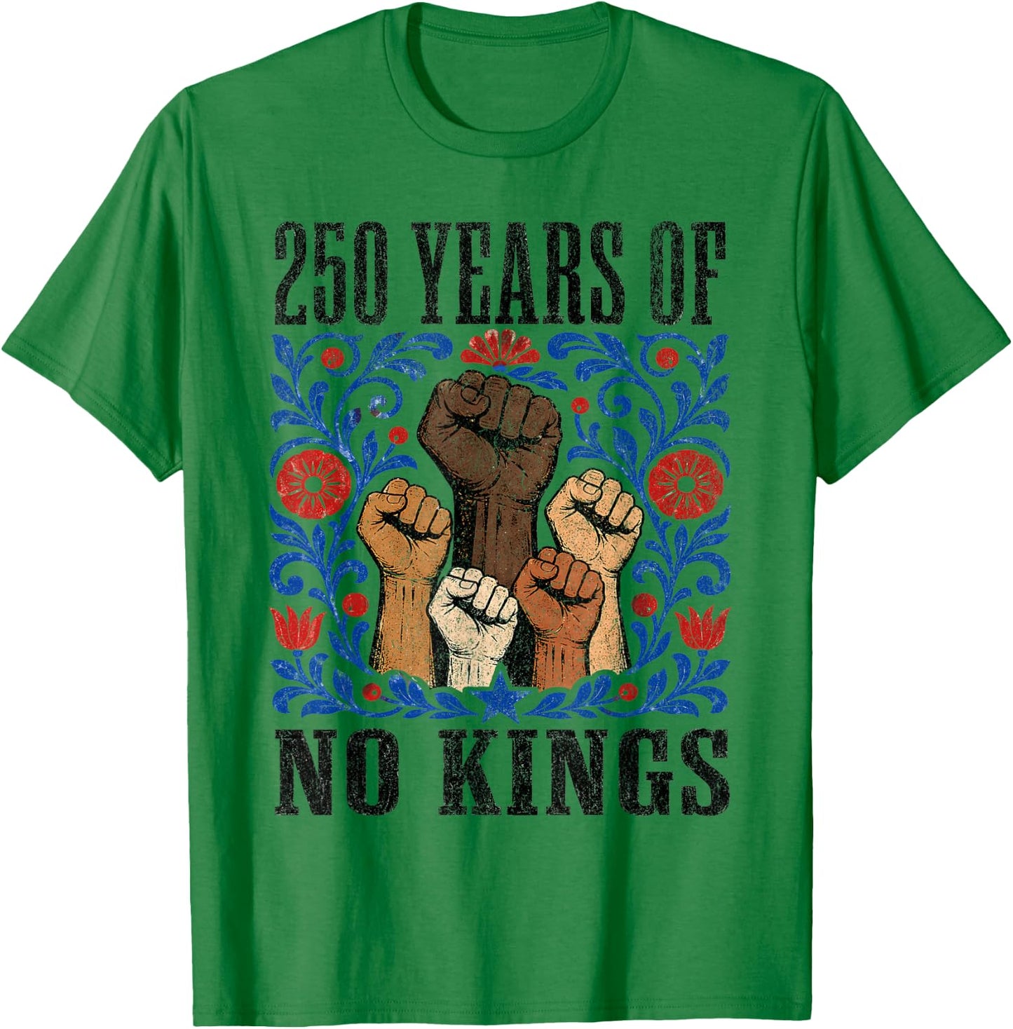 No Kings June 14 T-Shirt - T-Shirt | Irish Green