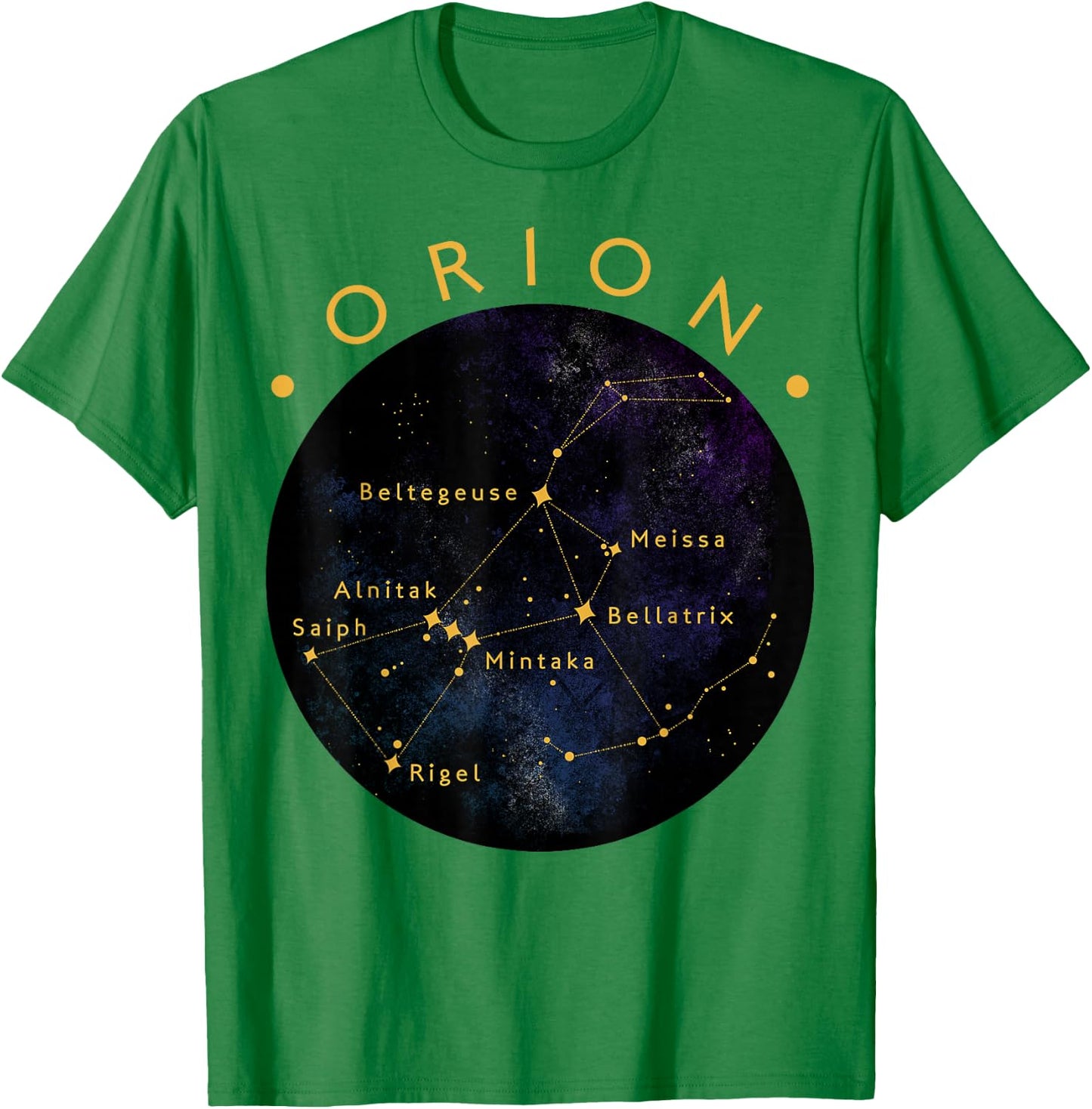 Orion Constellation Astronomy Lover Stargazing T-Shirt - T-Shirt | Irish Green