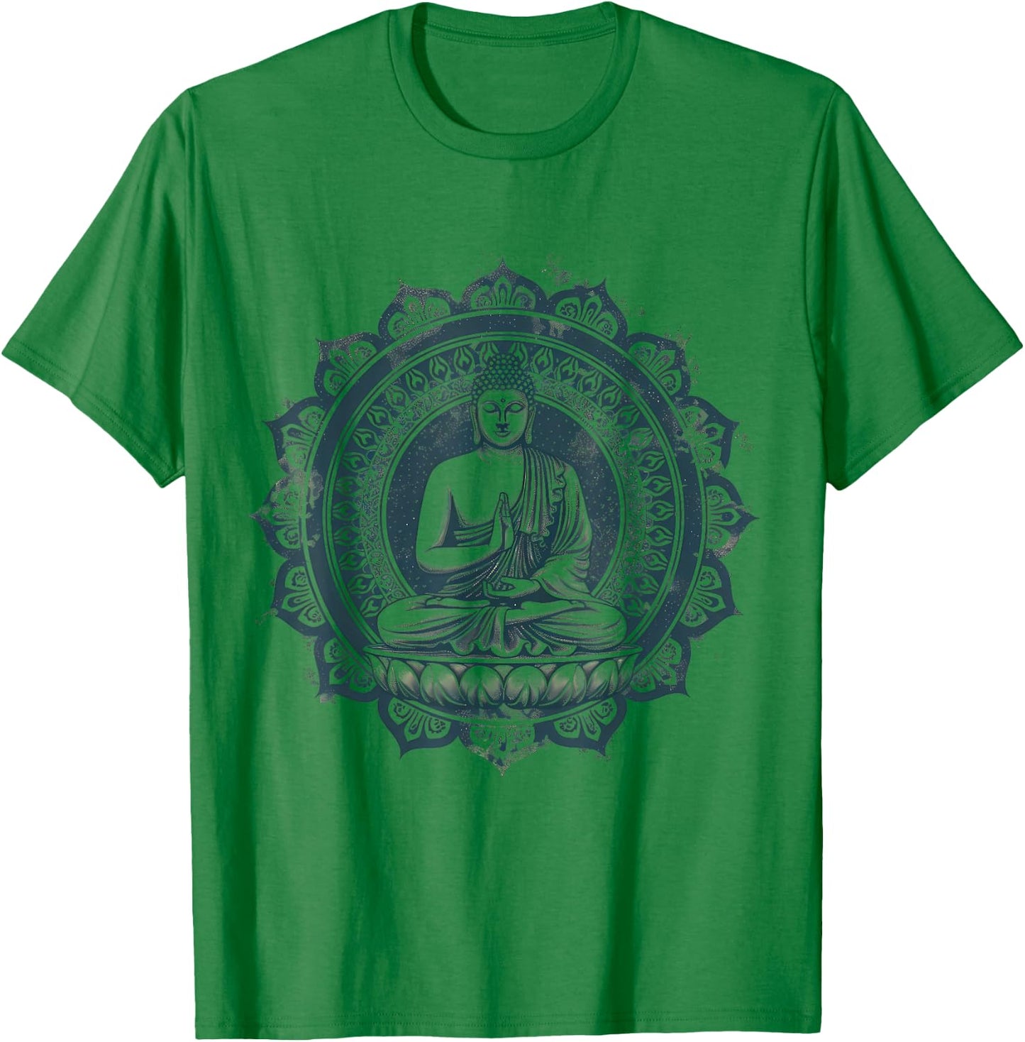 Meditation Zen Buddha Buddhist Zen Buddha Spiritual Hindu , black T-Shirt - T-Shirt | Irish Green