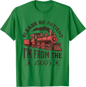 Funny Vintage Please Be Patient With Me I'm From the 1900's T-Shirt - T-Shirt | Irish Green