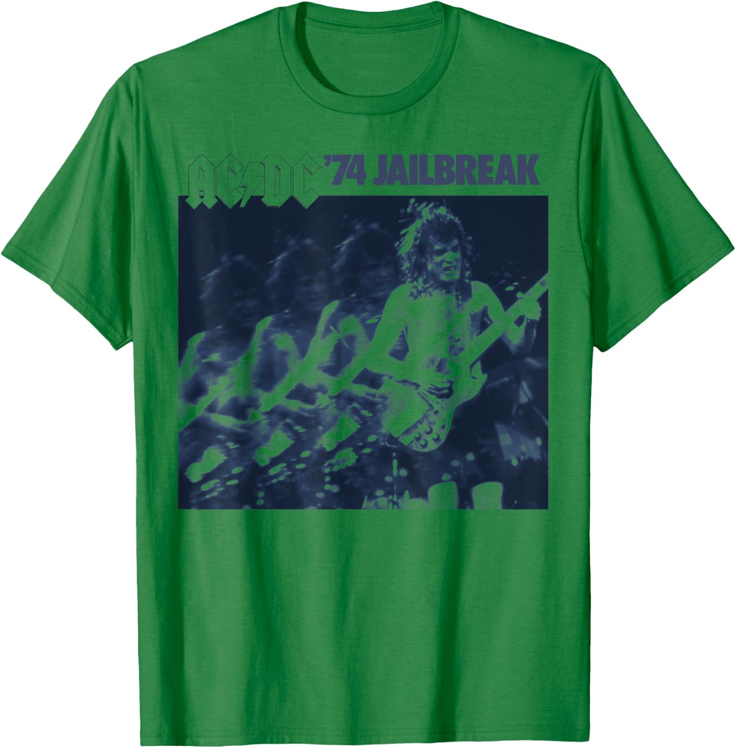 AC/DC - The cover of the 1974 EP Jailbreak has disappeared T-Shirt - T-Shirt | Irish Green