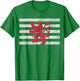 Luxembourg Flag Red Lion Ensign Version T-Shirt - T-Shirt | Irish Green