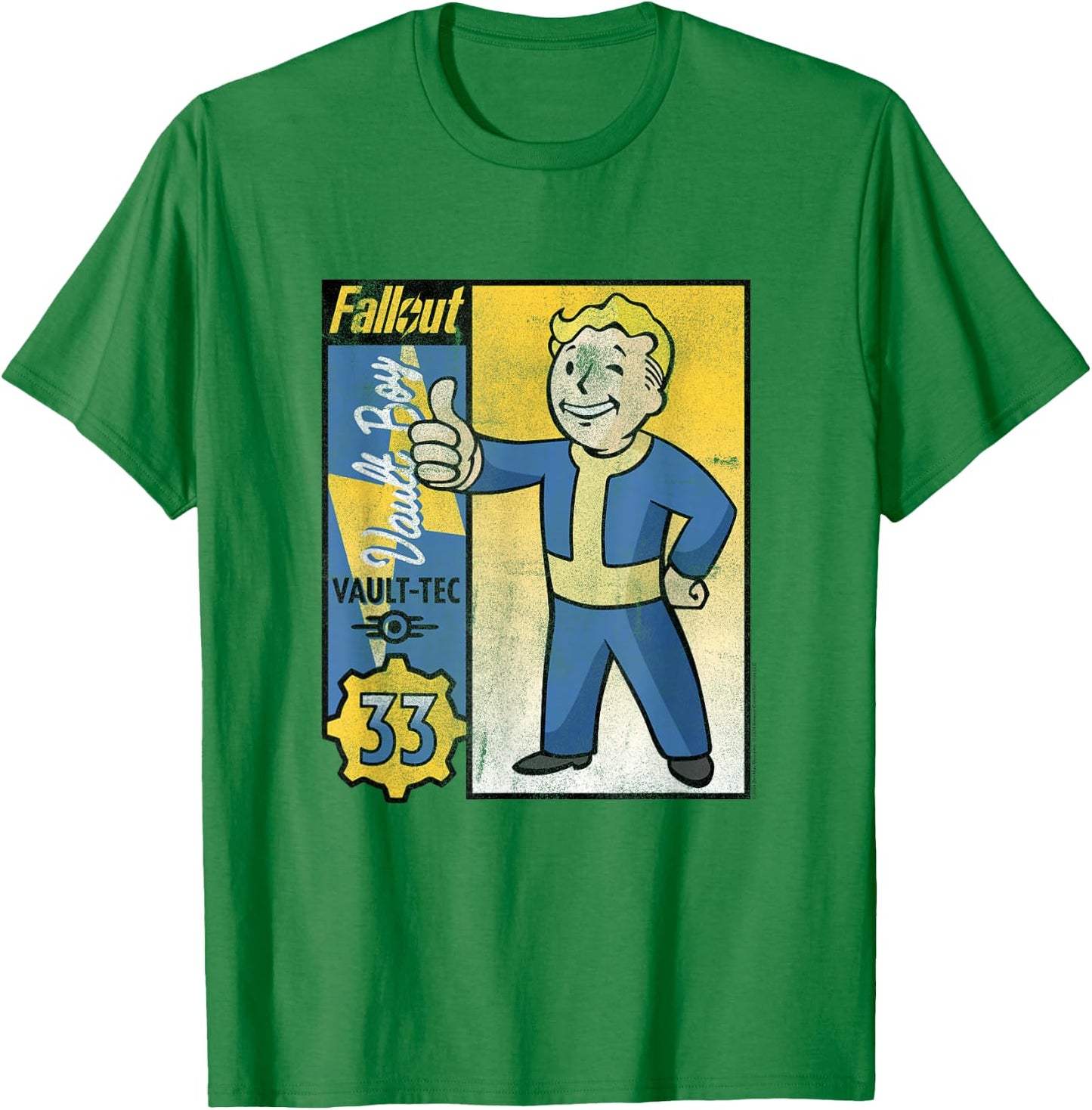 Fallout TV Series Vault-Tec Trading Card , White T-Shirt - T-Shirt | Irish Green