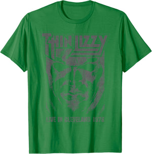Thin Lizzy Jailbreak Album Cleveland T-Shirt - T-Shirt | Irish Green