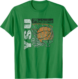 Youngstown State Penguins Vintage Basketball 90's Red T-Shirt - T-Shirt | Irish Green