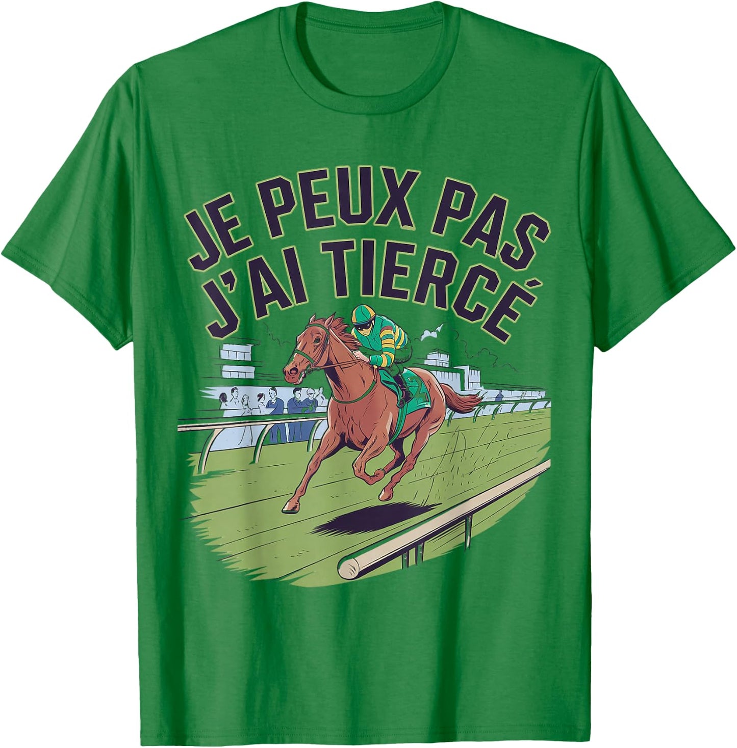 Je peux pas j'ai Tiercé , grey, S T-Shirt - T-Shirt | Irish Green
