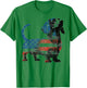 Patriotic Dachshund Dog Lovers American Flag 4th of July T-Shirt - T-Shirt | Irish Green