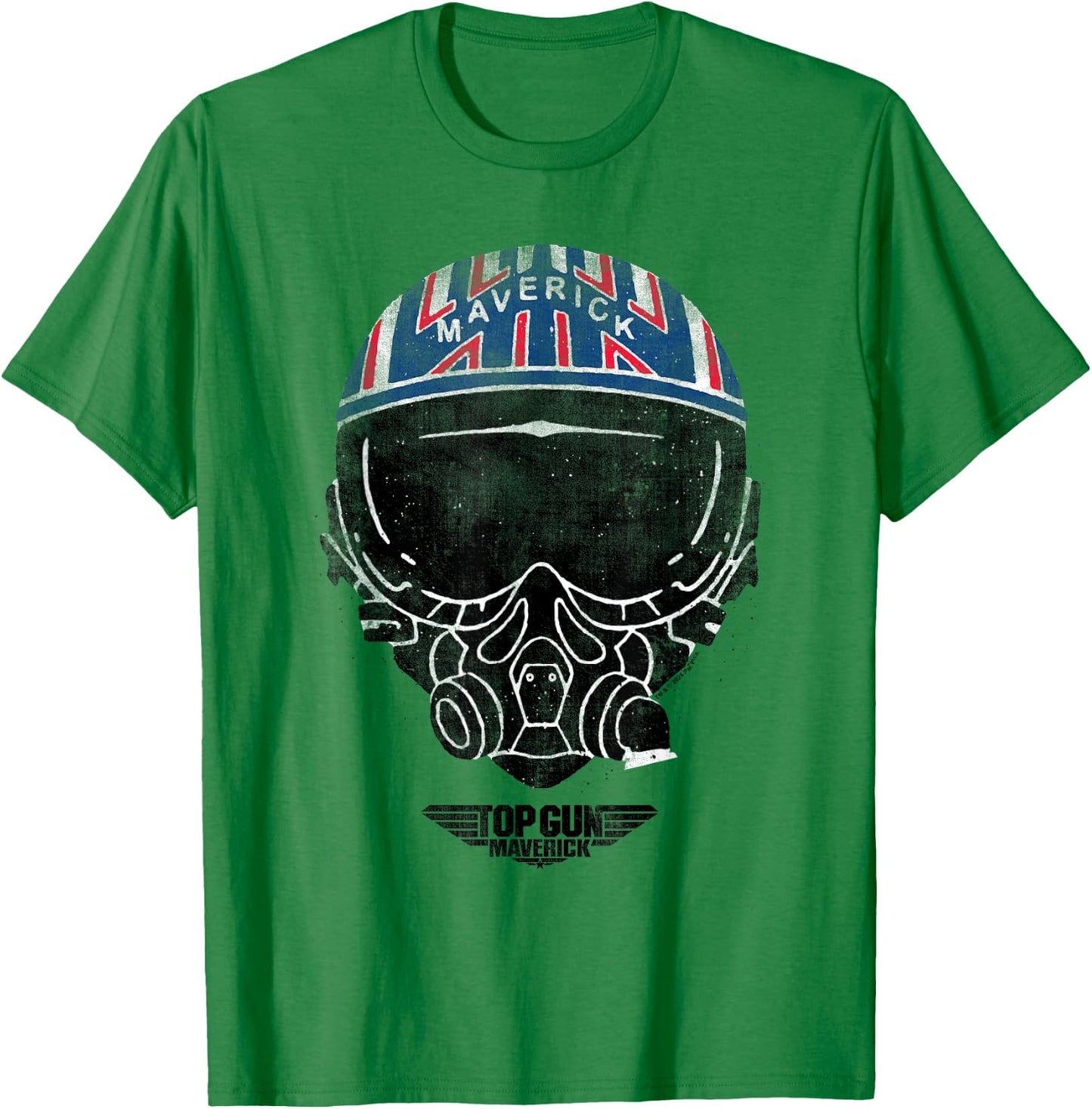 Top Gun Maverick Helmet , grey, S T-Shirt - T-Shirt | Irish Green