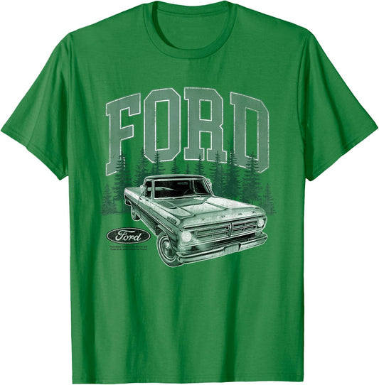 Ford Trucks F150 Pickup Forest T-Shirt - T-Shirt | Irish Green