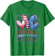 250th Anniversary America Flag Heart 250 Year Women Girls T-Shirt - T-Shirt | Irish Green