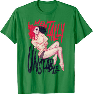 Batman Harley Quinn Mentally Unstable T-Shirt - T-Shirt | Irish Green