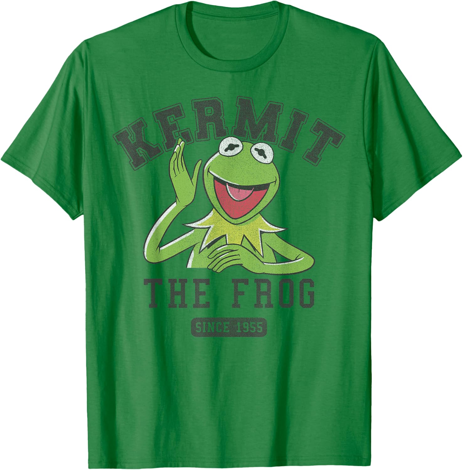 Disney The Muppets Kermit The Frog Since 1955 Collegiate T-Shirt - T-Shirt | Irish Green