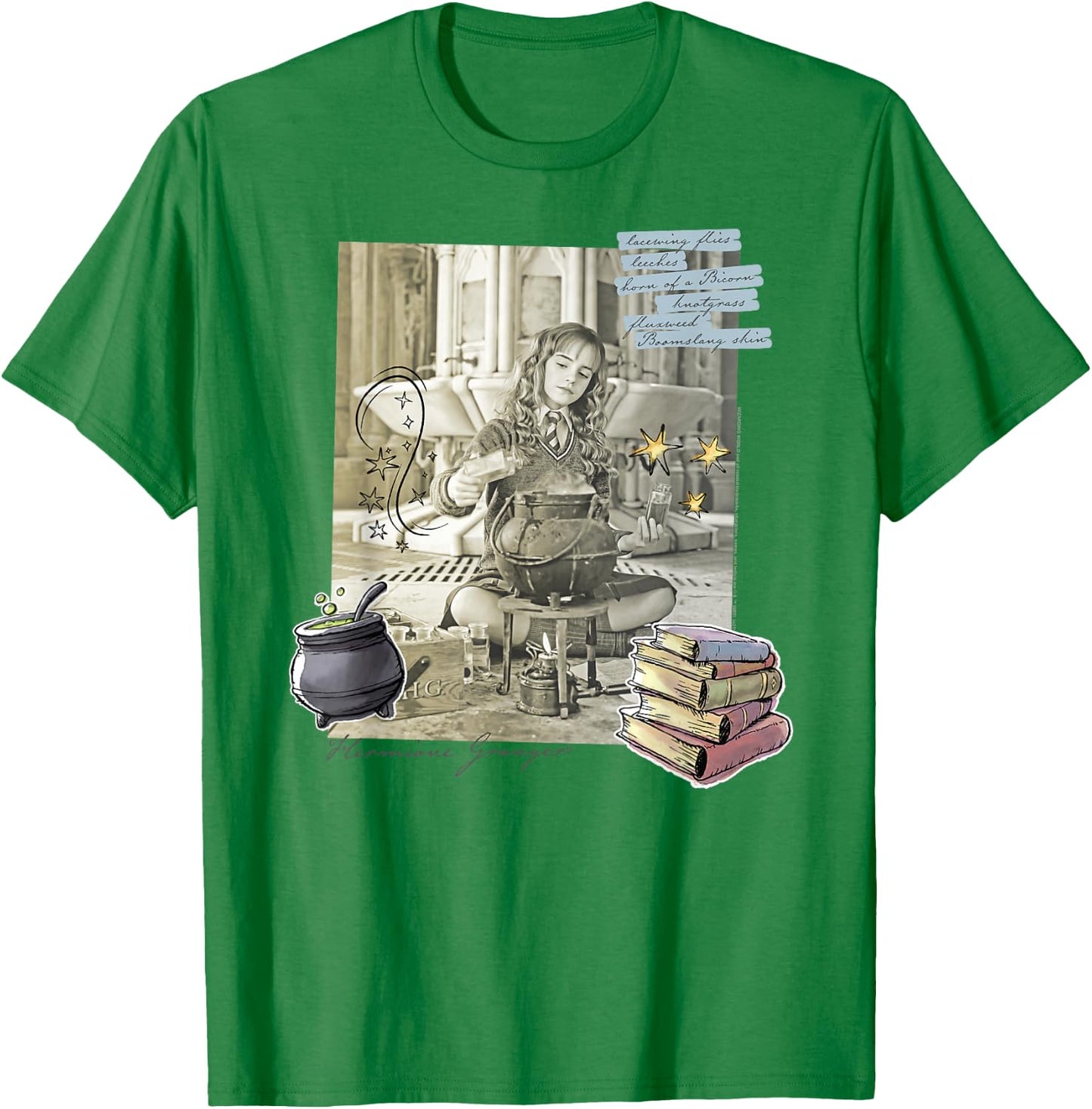 Harry Potter Hermione Granger Potion Movie Still T-Shirt - T-Shirt | Irish Green